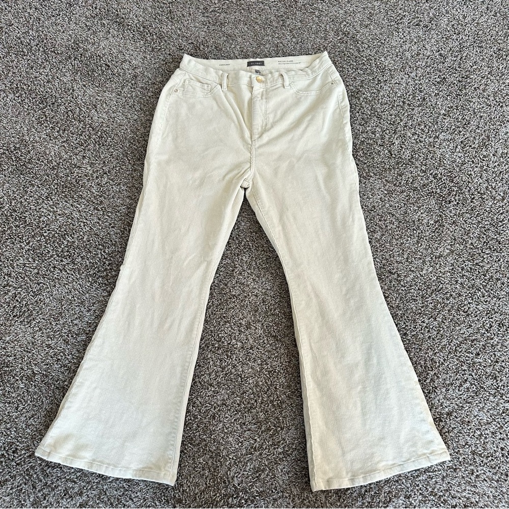 DL1961 Women's Off-White Flare Jeans